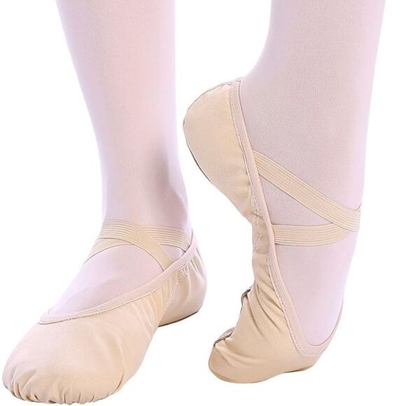 Bezioner Ballet Slippers Canvas Ballet Dance Shoes in Pink Black Split S… - Picture 1 of 9